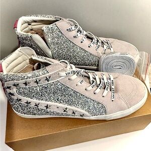 Vintage Havana Silver Glitter Star Sneakers